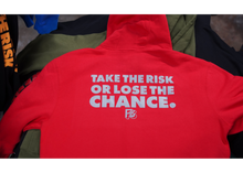 Load image into Gallery viewer, &quot;Not Afraid to Lose&quot;   Red Hoodie/ White
